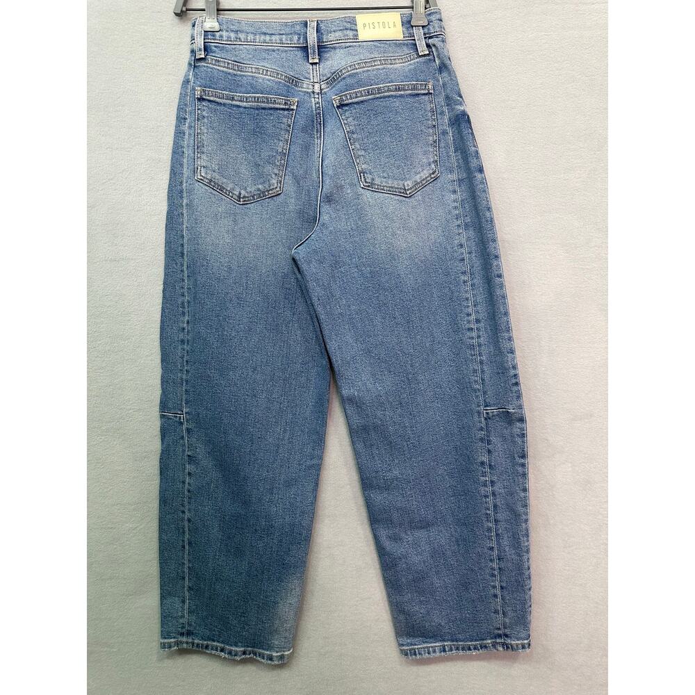 Pistola Eli High Rise Barrel Jeans Rhythm Vintage Blue Size 27 - Picture 3 of 12